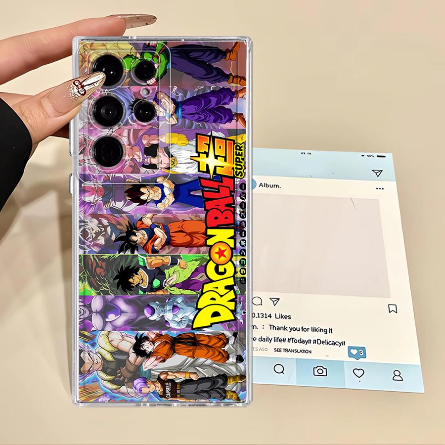 Cartoon Dragon Ball Anime Phone Cover Case for Samsung Galaxy S22 FE Note 20 Ultra 10 S21 S24 S25 Edge S20 Plus S23 Ultra S26