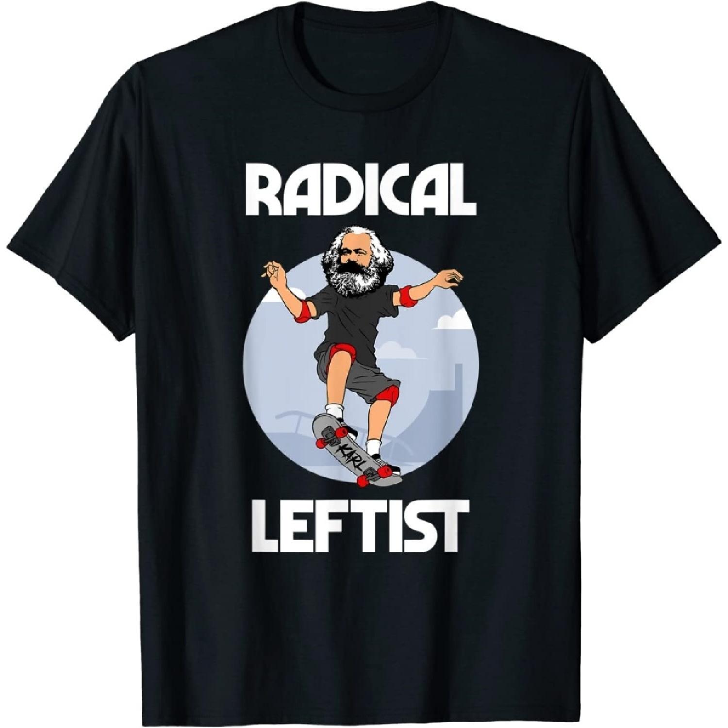 YBAB Karl Marx Skateboarding Radical Leftist Funny Marxist Tshirt XXXXXL разноцветный