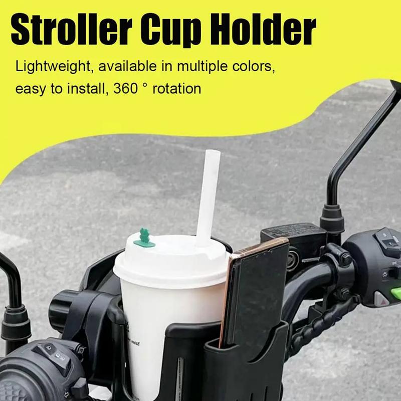 2 In 1 Bicycle Water Cup Holder for Outdoor Cycling Stroller Phone Holder Milk Bottle Support Mountain Bike Water Bottle Holder