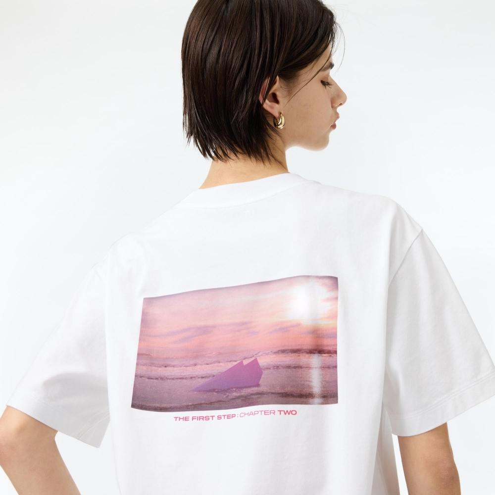 

UNIQLO ЯПОНИЯ Найди свое сокровище UT I Love You, объемный крой с короткими рукавами