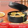Electric Double-Sided Griddle: Enlarged Crepe & Pancake Maker with Deep Baking Tray.