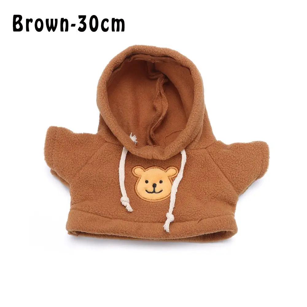 Cartoon Doll Tops Overalls Hoodie Mini Knit Sweater Toys Stuffed Animal Doll Clothes For 30/40/50 CM Plush Toy Clothes Accessory