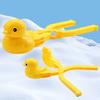 Practical Creative Color Cognition Simple Operation Duck Shape Snowball Maker Clamp Winter Snow Toy