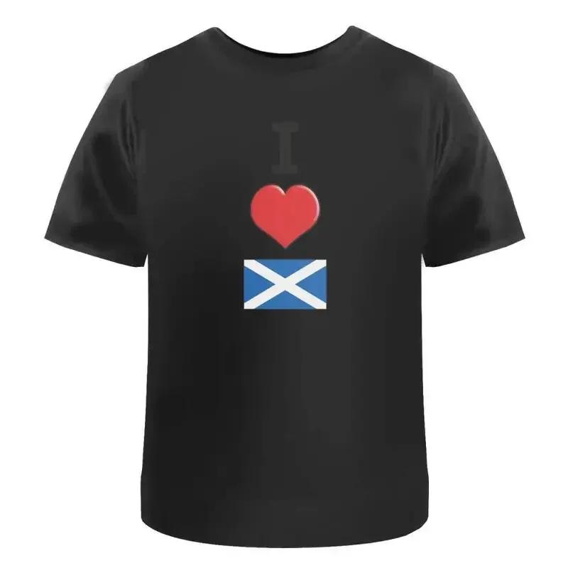 I Love Scotland Cotton T Shirt Ta032828