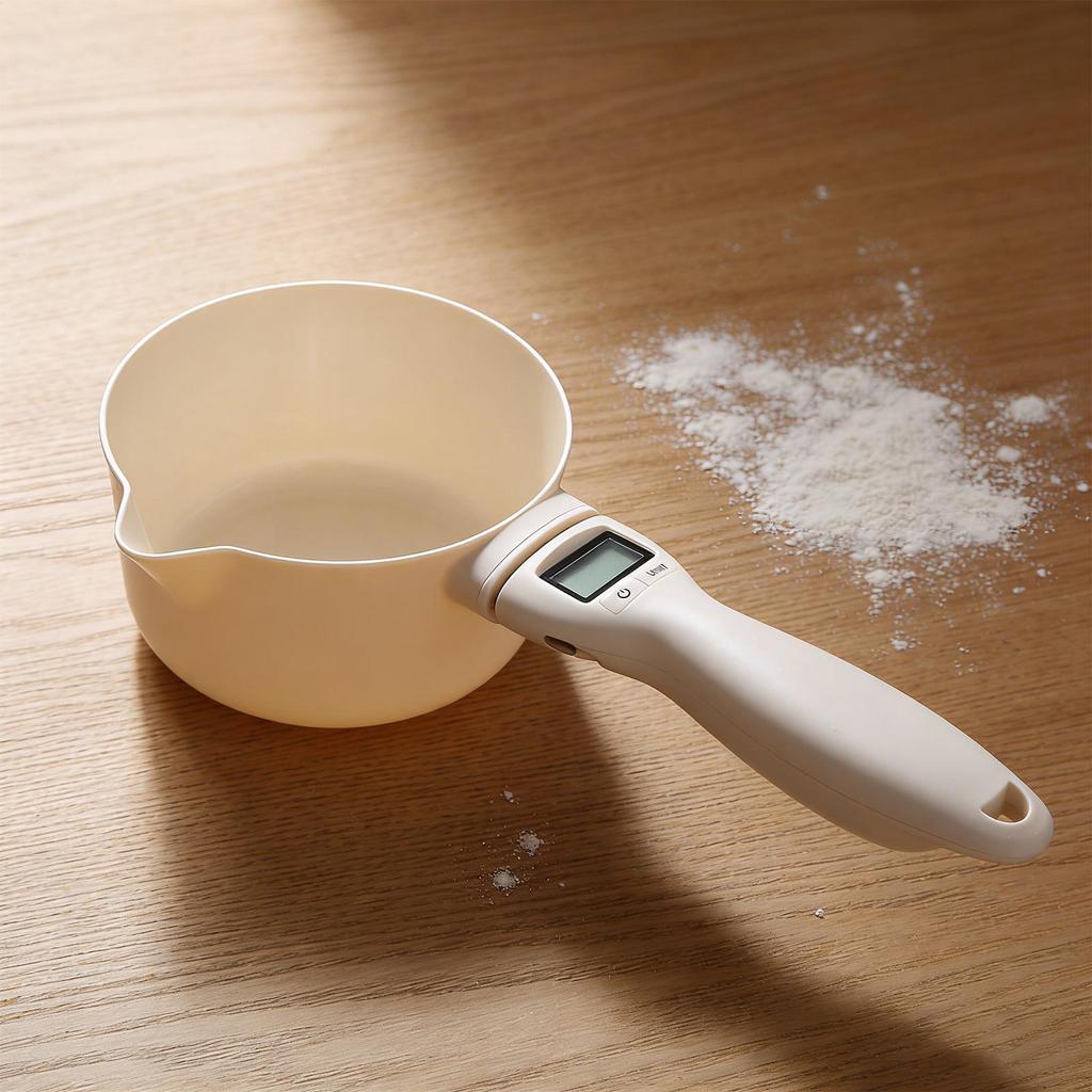 Kitchen Measuring Spoons Weighing Scoop Tool with LCD Screen Electronic Measuring Spoon for Bakers Chefs Pet Owners Cooking