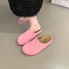 Niche Retro Platform Bag Head Half Slippers Women's Shoes Wear 2025 New Autumn One-pedal Shoes