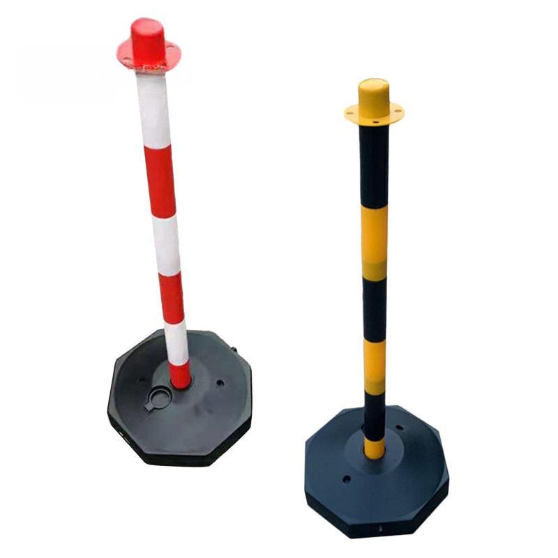 85cm Traffic Cone Barrier Parking Post Portable Traffic Bollard Parking Pole Sideways Construction Lot Road Markers Warning Pile