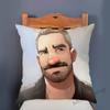 Super Sexy Hot Masculine Male Muscle Hairy Bear Man Cartoon Gay Art Soft Velvet Sofa Pillow Case Cozy Boyfriend Cushion Cover