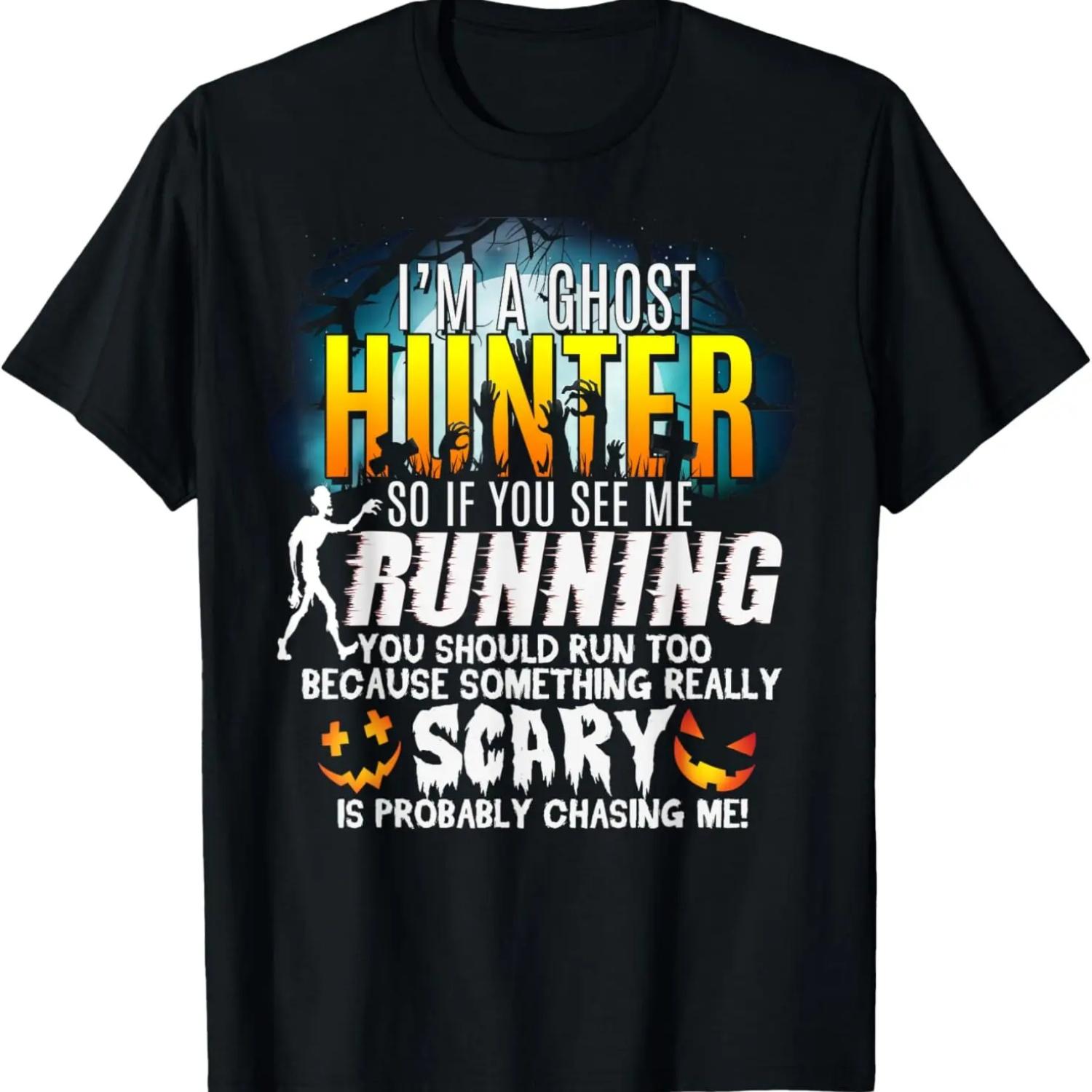 Im A Ghost Hunter Scary Pumpkin Halloween EVP T-Shirt S