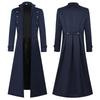 Medieval Gothic Double-Breasted Vintage Coat Stage Cosplay Costume
