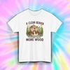 A Clean Beaver Always Gets More Wood Shirt Funny Nature Humor Animal Tee S-5XL