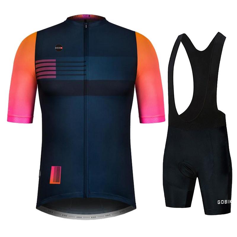 2026 Gobikful Men's Cycling Jersey Seamless Compression, Men's Cycling Jersey Breathable Quick-drying Men's Cycling Jersey Set 2024