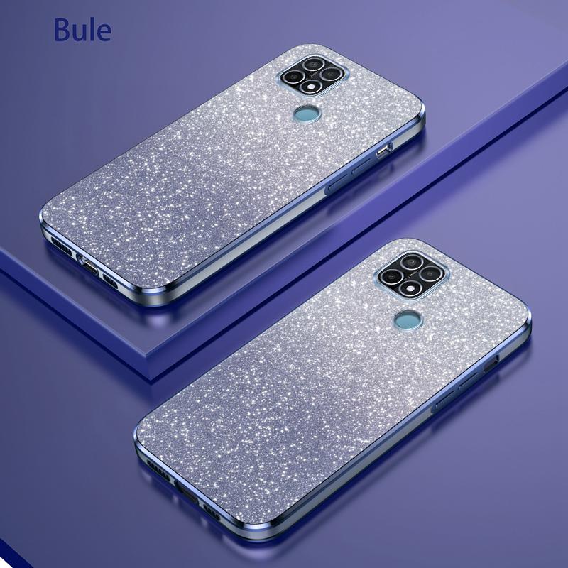 For OPPO Realme C21 Case Bling Luxury Electroplate Glitter Phone Case OPPO Realme C21Y C25Y C15 Soft TPU Bumper Clear Back Cover