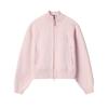 Original Fashionable Personality Trendy Elegant Versatile Warm Woven Jacket Women Jackets Pink F51W549502FPK