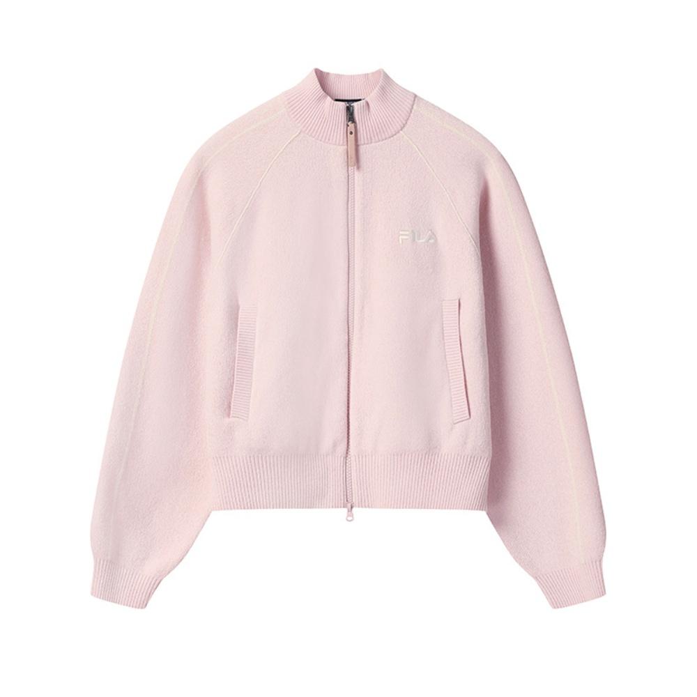 

FILA Original Fashionable Personality Trendy Elegant Versatile Warm Woven Jacket Women jackets Pink F51W549502FPK