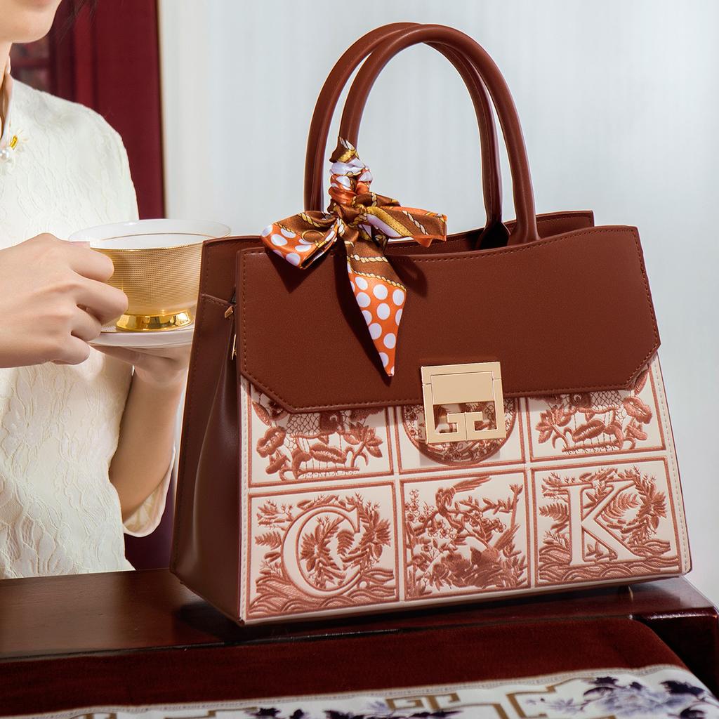 Red Handbag for Women, Mother's Wedding Bag, Elegant Wedding Handbag for Middle-aged Ladies, Mother-in-law's Birthday Gift, Women's Bag