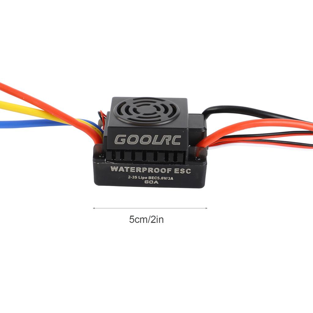 120A Brushless 2-4S ESC with BEC for 1:8 1:10   RC Car Short Truck   Crawler