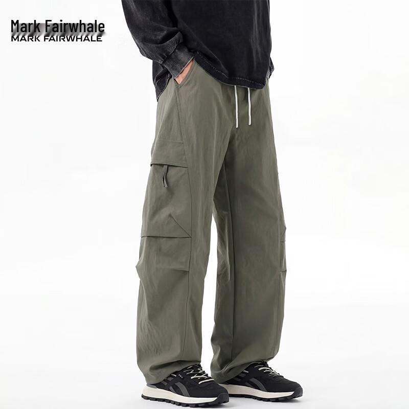 Mark Fairwhale Men's Loose Fit Straight-Leg Cargo Pants