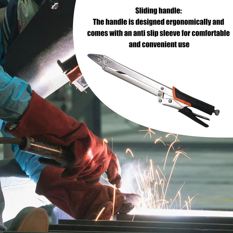 Long Reach Locking Pliers Extra Long Reach Vise-Grip Locking Pliers 15 Inches Adjustable Extended Locking Pliers With Anti-slip