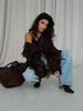 Women's Retro Tulle Irregular Ruffle Shirt - 2025 Collection