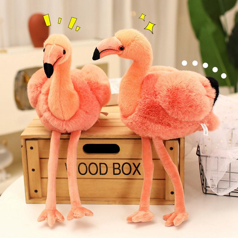 Flamingo-Plüschtier Geschenk für Mädchen Weicher Kristall-Samt Verzierte Sammlerpuppe