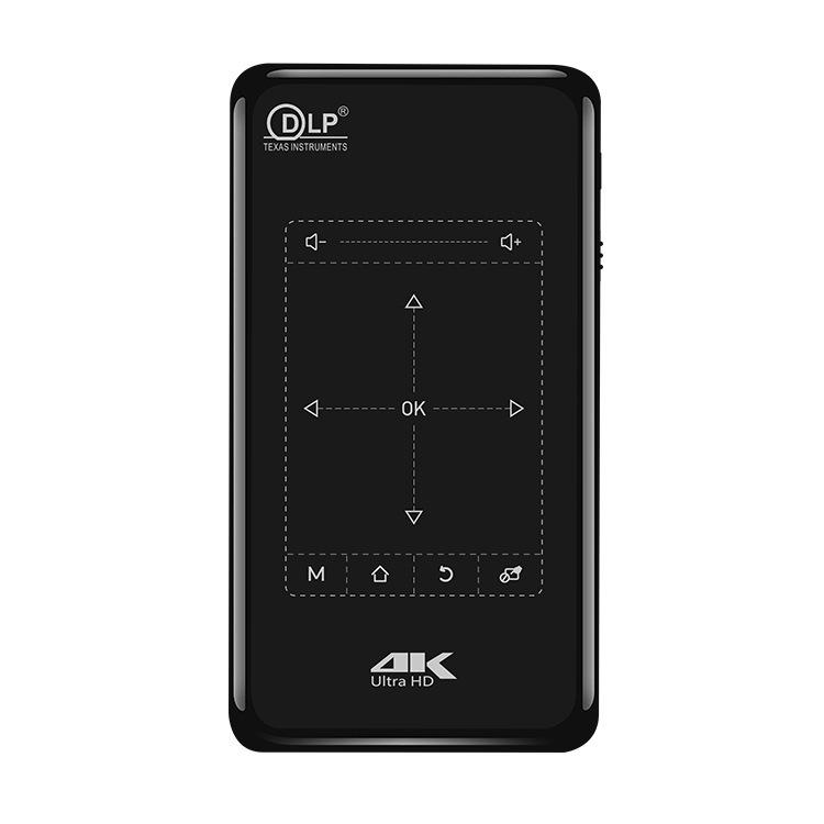 DLP 4K 3D HD Mini Projector with Mobile Connectivity, 2+32G