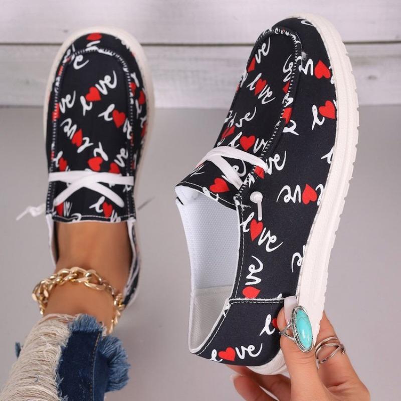 Large size casual flower-faced lace-up women's shoes, new women's wear in spring and autumn, trendy and comfortable platform single shoes