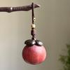 Strawberry Wooden Pendant Phone Chain Mangosteen Car Keyring Cute Sandalwood Keychain  Men