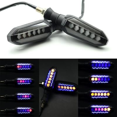 2 STÜCKE, Universal-LED-Blinker für Motorräder, Blinkende Motorradblinker-Blinker-Rücklichter Sequentielle LED-Lampe