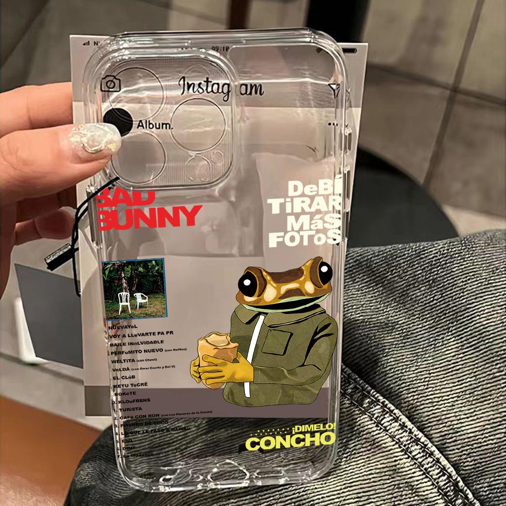 DTMF Debí Tirar Más Fotos b-bad b-bunny Phone Case For Samsung Galaxy S25 S24 S23 S22 S21 FE Edge Ultra Lite 5G Clear Back Cover