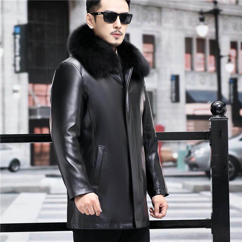 Куртка из овчины средней длины — фото 5