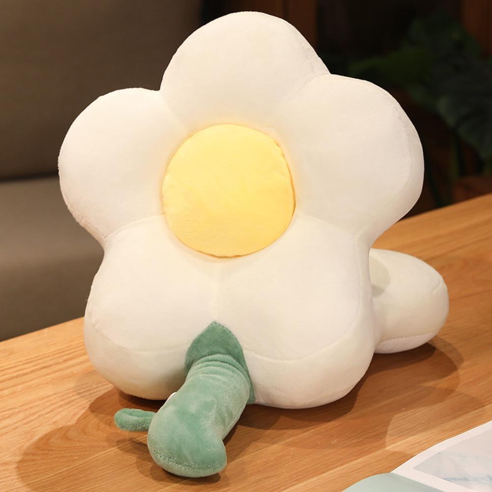 Plush&Ice Silk Hand Warmer Pillow Double-sided Flower Pillow Stuffed Toy  Female Gift