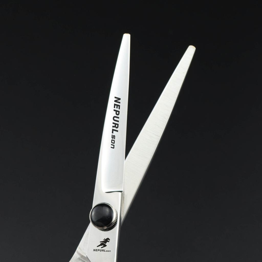 6.0 Inch, Nepson Black Gem Model, Hair Scissors, Bangs Scissors, Flat Scissors