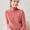 Women’s Cashmere Pile Collar Sweater - High Collar, Knitted, Loose Fit, Slim Inner Layer