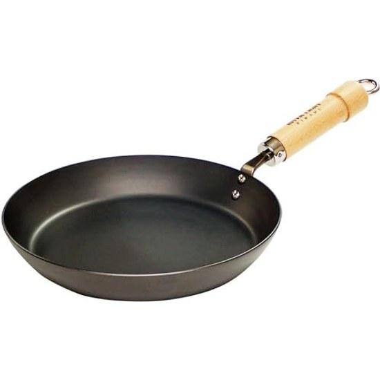 Rivalight Goku JAPAN Iron Thick Plate Frying Pan 28cm Nitrided Nitriding Process IH Compatible Rust Resistant Made J2328