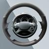 Custom Black Microfibre Leather Steering Wheel Cover For Mercedes Benz C Gl G M Class W204 W463 X166 W166 2011- Car Interior