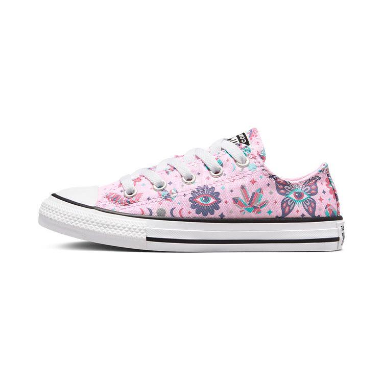 Converse All Star Comfortable Low Top Kids Canvas Shoes Kids Sneakers Pink Red A02443C