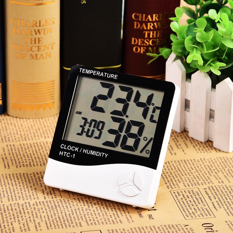 

HTC-1 Digital Thermohygrometer: Indoor Baby Room Thermometer & Hygrometer with Display