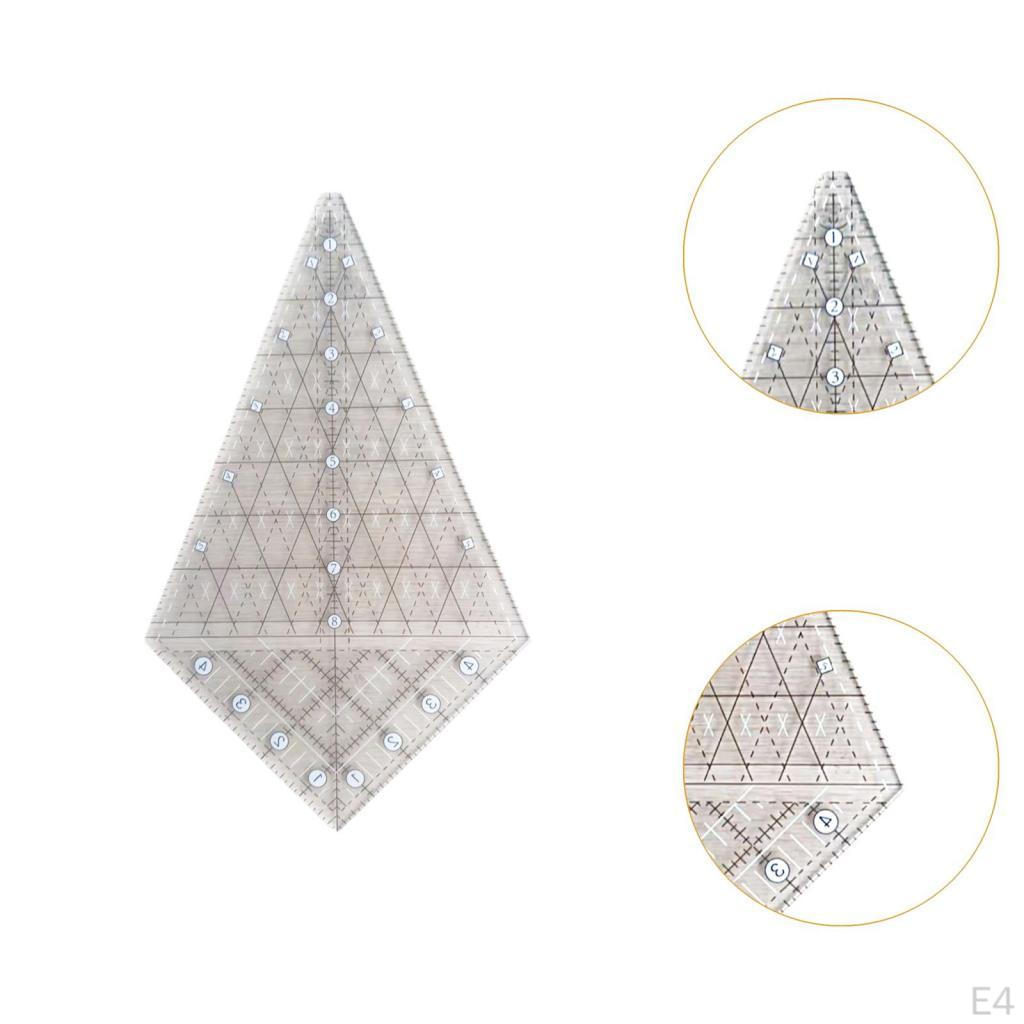 Acrylic Quilting Template Ruler Patchwork Accessories Precision Simple Solid Color Multi-Function