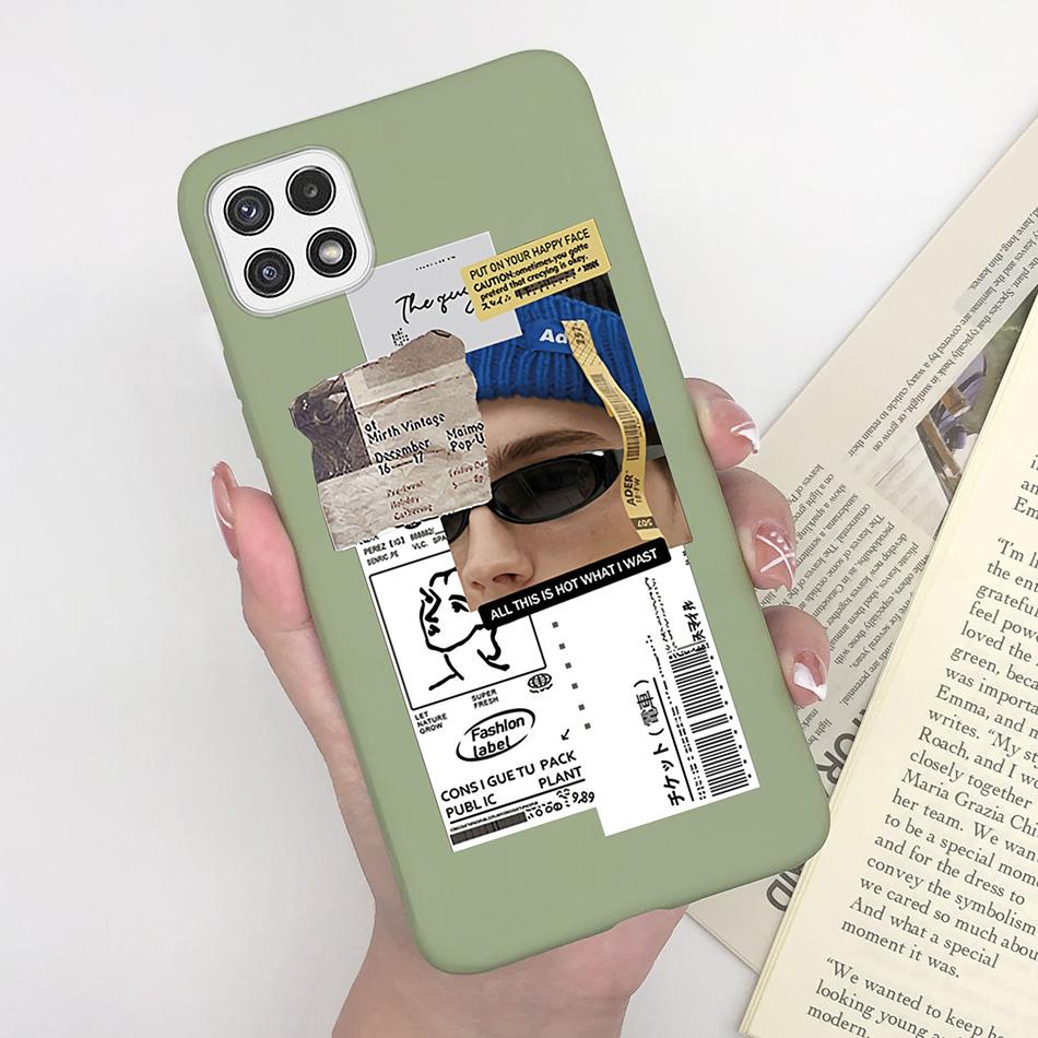 For Samsung Galaxy A22 A22s F42 5G Case Cute Avocado Silicon Back Soft Phone Cover For Samsung A 22 A 22s F 42 5G Colorful Shell