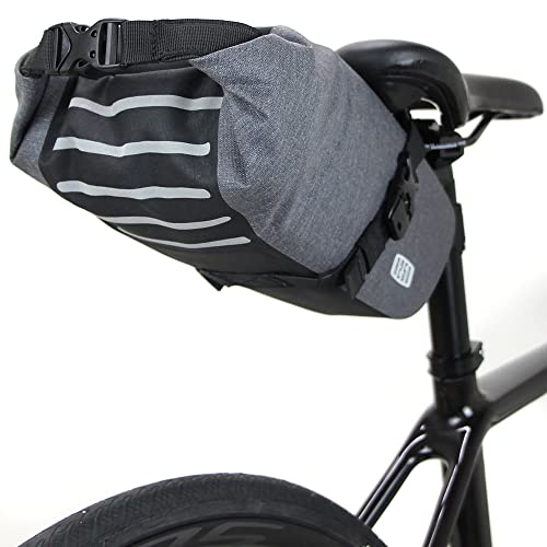 Rnigomaru Waterproof Saddlebag BB Travel Messenger Bag, Gray