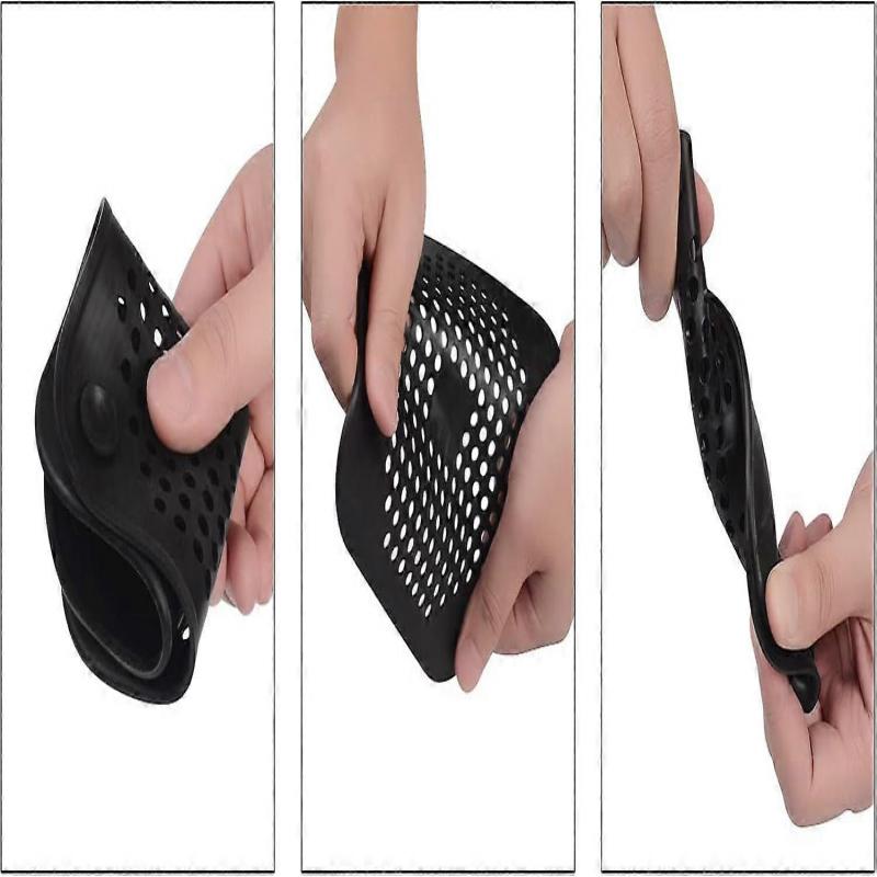 2 Pcs Silicone Drain Protector with Sucker, Sink Strainer, Shower Drain Covers Hair Catcher, Strainer Plug Trap Filter