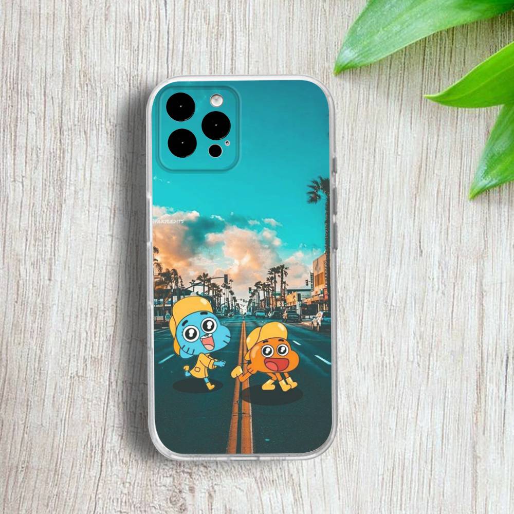 A-Amazing W-World Gumball Phone Case For iPhone 17,16,15,14,13,12,11 Pro,Max,Plus,X,XS,XR,SE4,E Mini Transparent Soft Cover