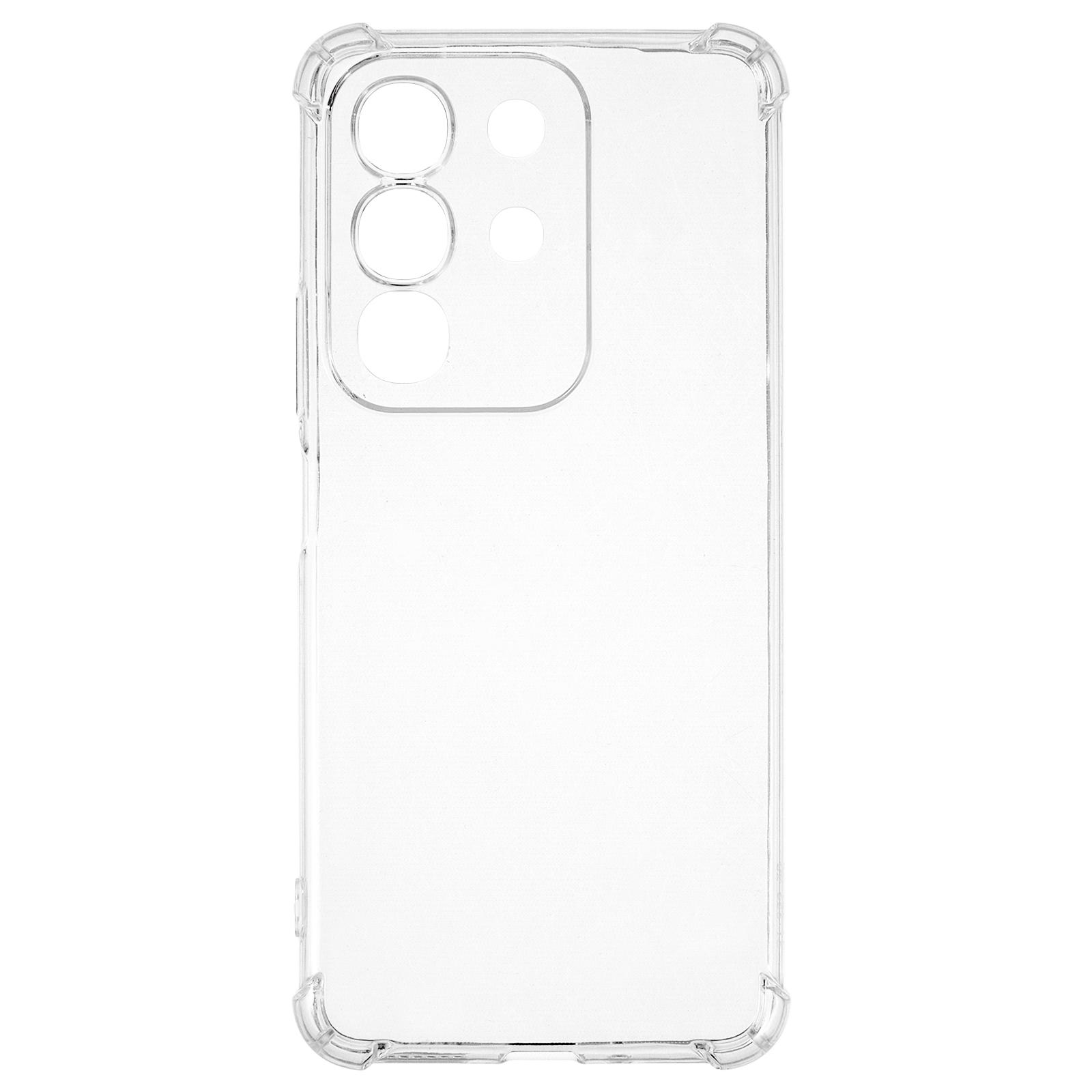 

For vivo Y29 4G/T4x 5G Phone Case Reinforced Four Corner Anti-Drop Clear TPU Cover As Shown A