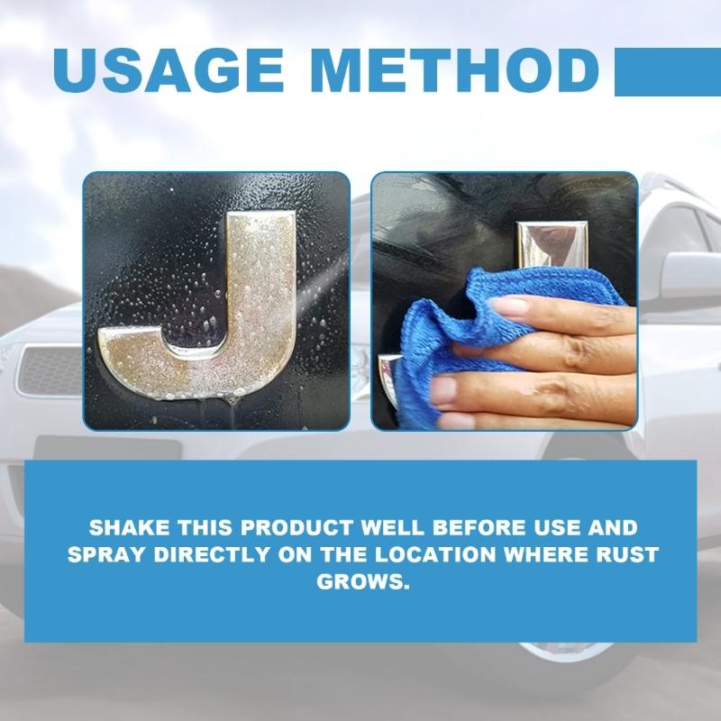 100ml/3.38oz Rust Remover Derusting Sprayer Multifunction Car Rust Removal Sprayer Universal Car Maintenance