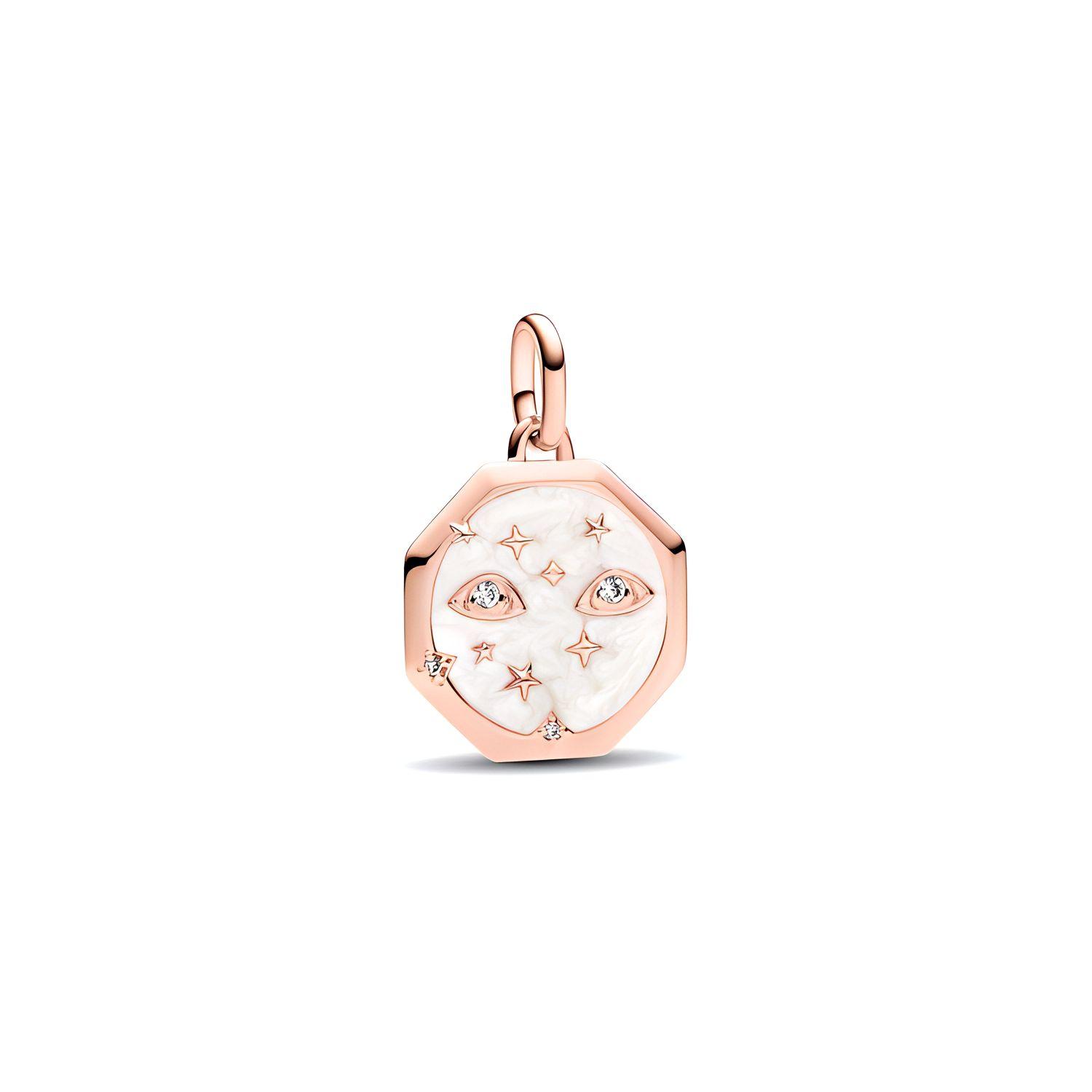 Pandora Me Shining Eye Shaped Medal Pendant Women pendant Rose-Gold 783036C01 F,Rose Gold