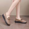 Winter Peas Shoes Women's Plus Velvet Warm Mother Shoes Thickened Soft-soled Non-slip One-step Outer Wear Cotton Shoes