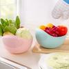 Fine Perforated Vegetable Basket Kitchen Rice Washing Basin Household Food Grade Plastic Drain Basket