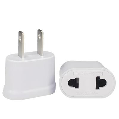 ZHSHXNGY Konverzní zástrčka Napájecí zdroj pro zámořské víceúčelové adaptéry se 2 otvory, plochý standardní japonský cestovní elektrický produkt, malý a snadno ovladatelný