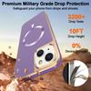 For iPhone 15 Plus Magnetic Case Electroplating Anti-Drop TPU + PC Phone Back Cover
